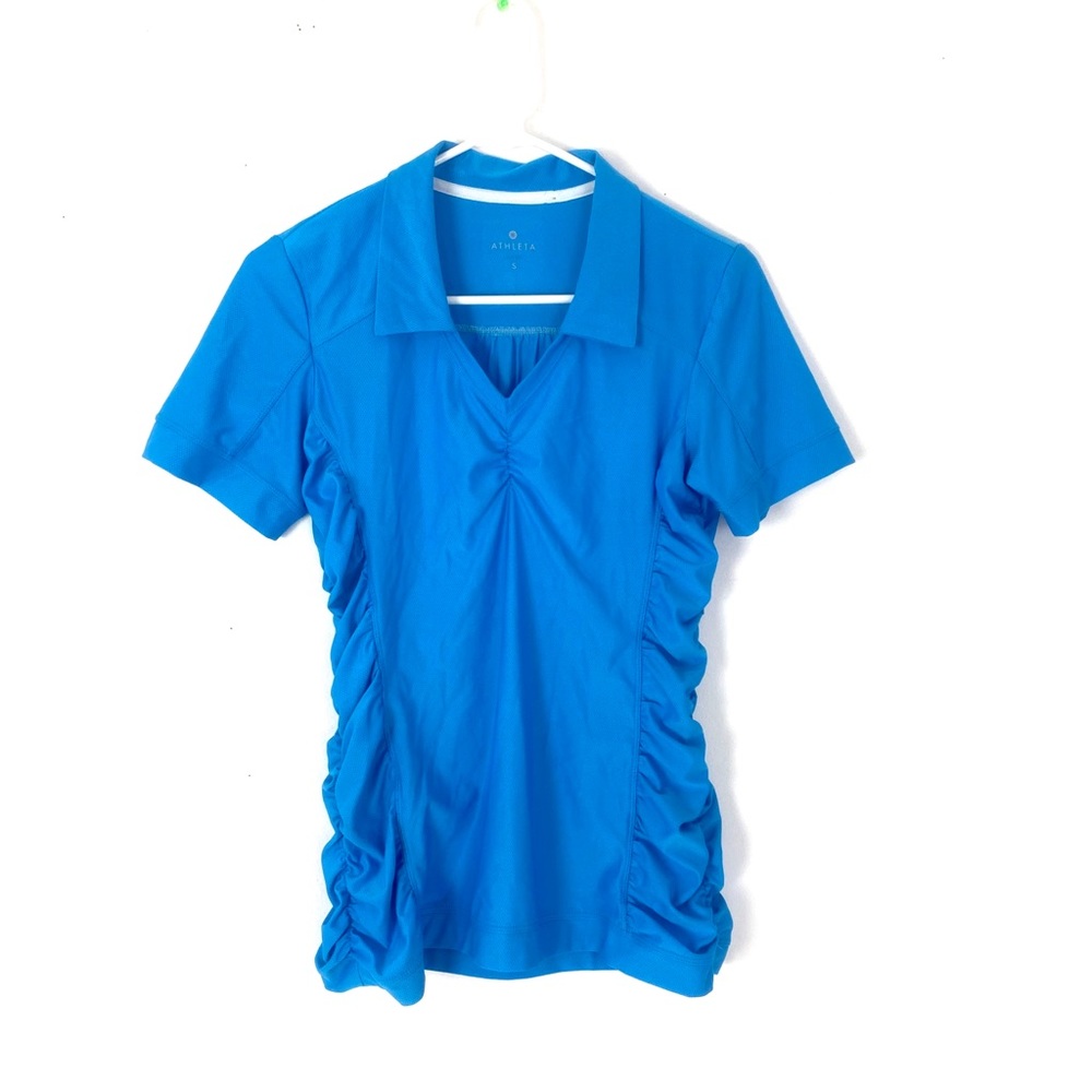 Athleta small blue top short sleeve